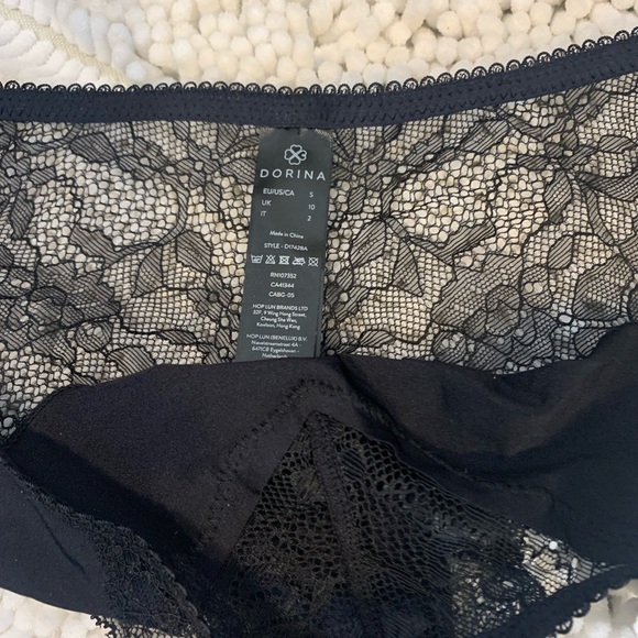 Dorian Black Panty with Full Lace Bottom & Bow accent in front - Size S - Picture 5 of 5